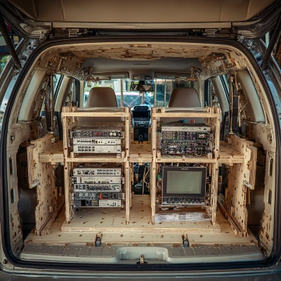 Custom vehicle-mounted telecommunications gear 3